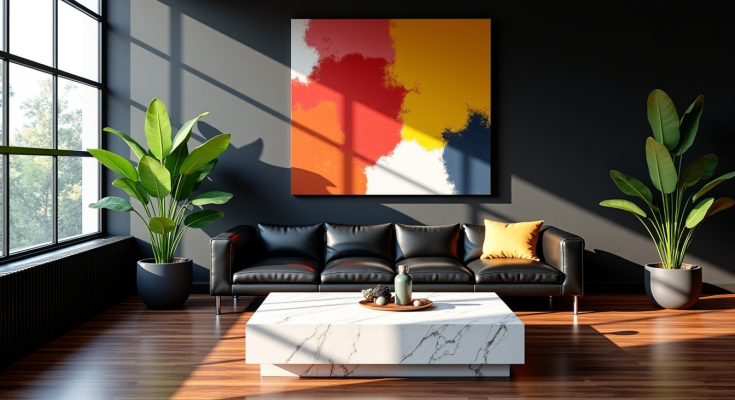 Les contrastes visuels qui subliment un intérieur moderne